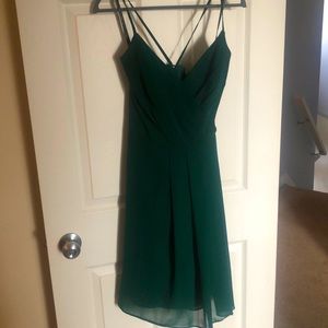 Forest green dress